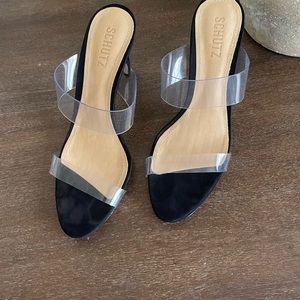 SCHUTZ ARIELLA CLEAR HEEL